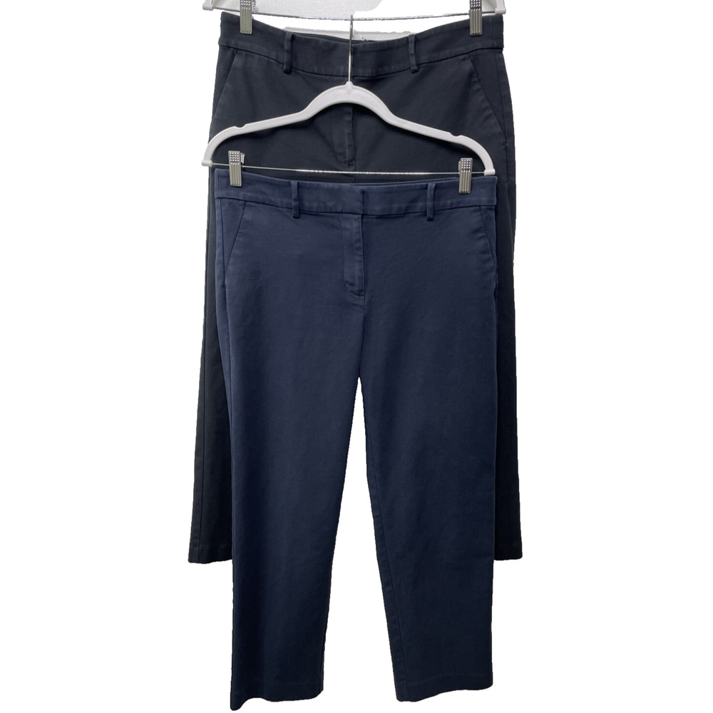 Ann Taylor LOFT Cropped Capris Lot‎ (2) Size 8 Rivera Slim Cropped Pants Casual